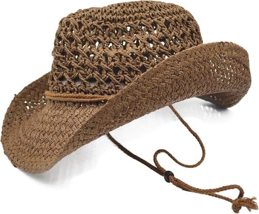 Adult Sun Straw Western Cowboy Hat EA45