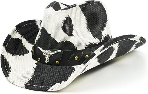 Cow Print Cowboy Hat EA27