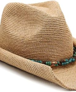 Raffia Straw Cowboy Hat EA43