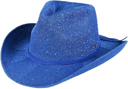 Royal Blue Cowgirl Hat EA9