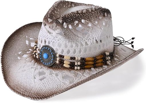 Summer Straw Cowboy Hat EA25