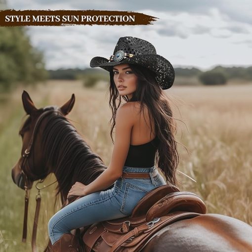 Summer Western Cowboy Hat EA26 - Image 2
