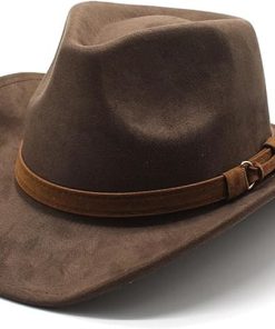 Unisex Western Suede Cowboy Hat EA12