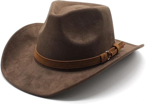 Unisex Western Suede Cowboy Hat EA12