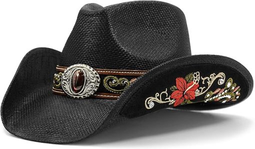 Vintage Embroidered Cowboy Hat EA31