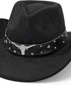 Western Leather Cowboy Hat EA36