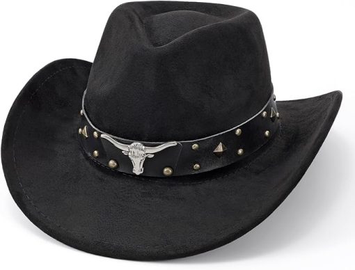 Western Leather Cowboy Hat EA36