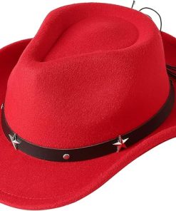 Western Red Cowgirl Hat EA2