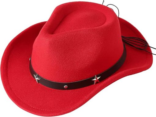Western Red Cowgirl Hat EA2