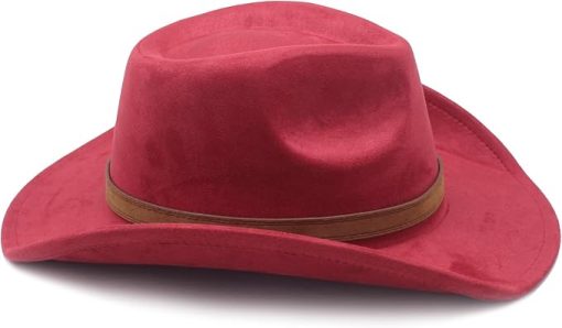 Western Suede Cowgirl Hat EA14 - Image 2