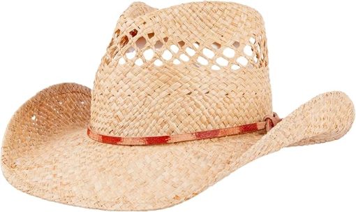 Women Casual Straw Cowboy Hat EA49
