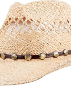 Women Elegant Straw Cowboy Hat EA48