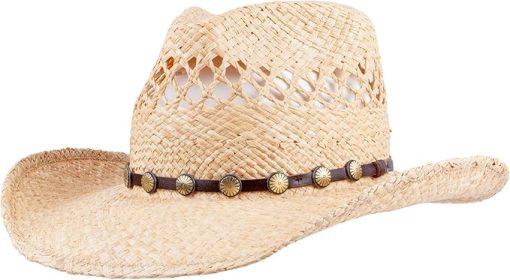 Women Elegant Straw Cowboy Hat EA48