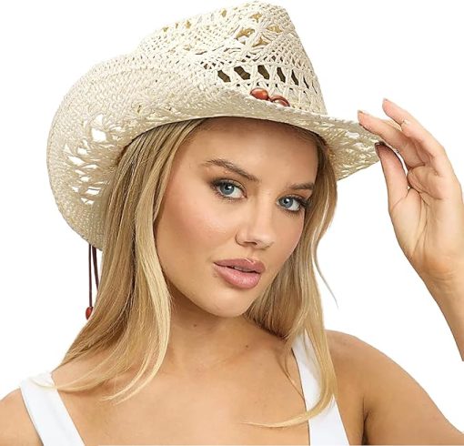 Women Shapeable Brim Western Cowgirl Hat EA23 - Image 2