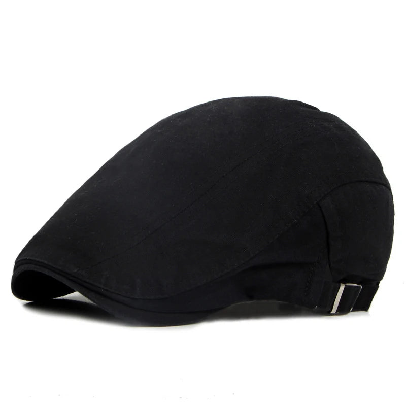 Casual Washed Cotton Spring Summer Flat Cap - Image 2