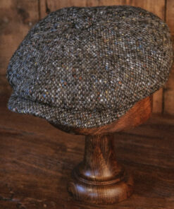 Eight Piece Classic Vintage Brown Wool Newsboy Cap