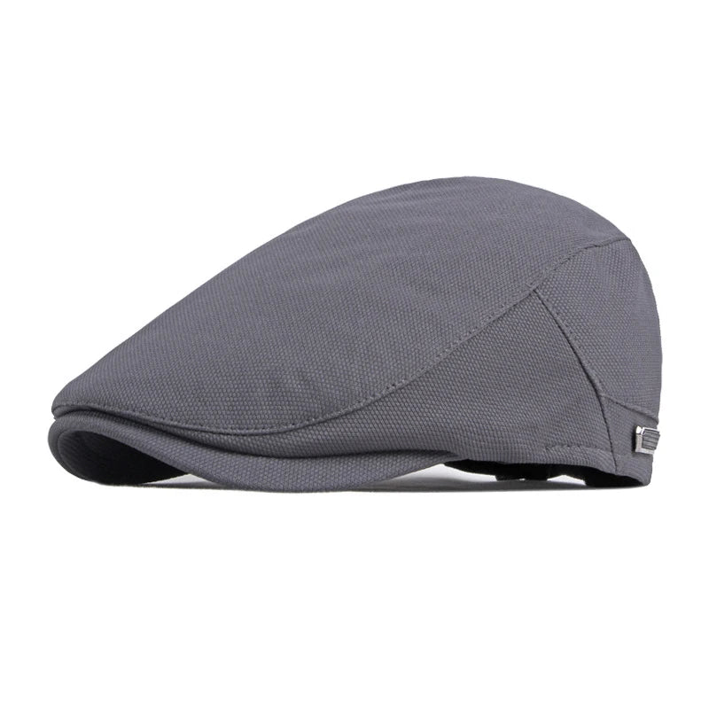 Solid Color Classic Versatile Flat Cap - Image 2