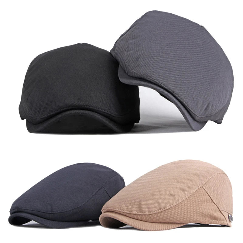 Solid Color Classic Versatile Flat Cap - Image 7