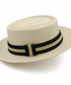 Straw Pork Pie Hats Summer Sunhat Boater hat