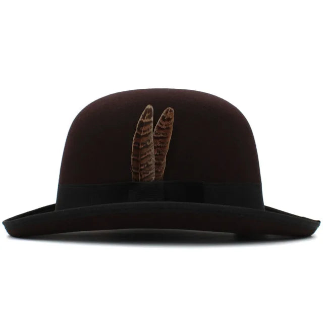 Trilby Feather Band Bowler Hats - Image 13