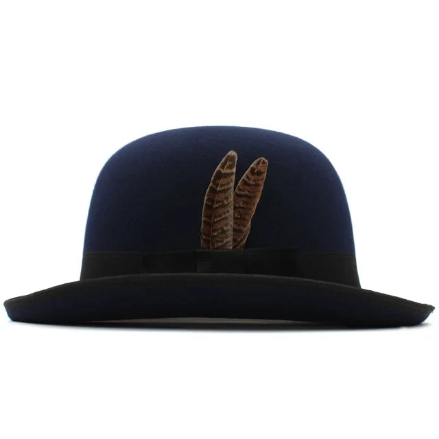 Trilby Feather Band Bowler Hats - Image 11