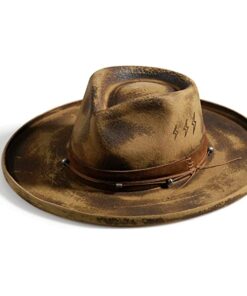 Vintage Fedora Lightning hat-Indigo Khaki