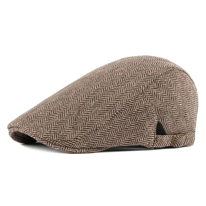 Vintage Mature Cotton Flat Cap - Image 3