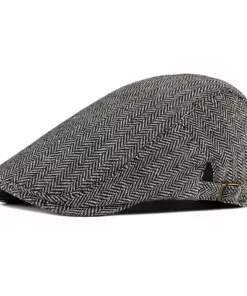 Vintage Mature Cotton Flat Cap