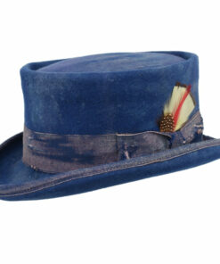 Vintage Vogue Funky Aged Top Hat in Blue