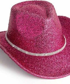 Rose Red Cowgirl Hat EA49