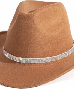 Shiny Wide Brim Cowgirl Hat EA26
