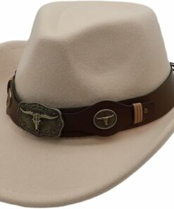 Unisex Wide Brim Cowboy Hat EA36