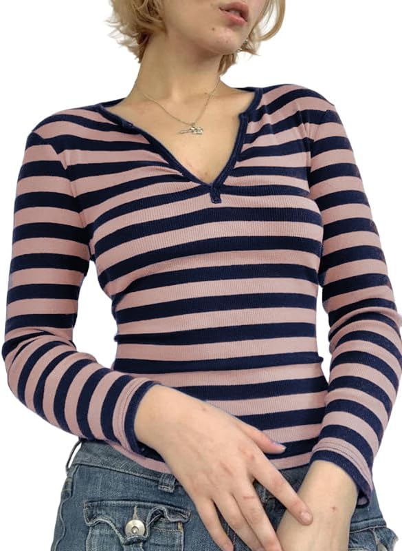 Womens Y2k Long Sleeve Top EA26