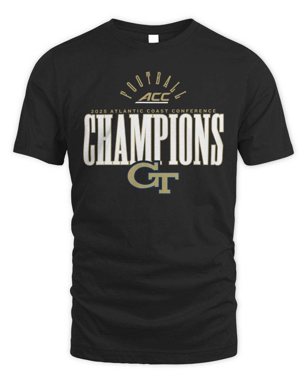 2025 Atlantic Coast Conference Football Champions Georgia Tech Yellow Jackets Tee