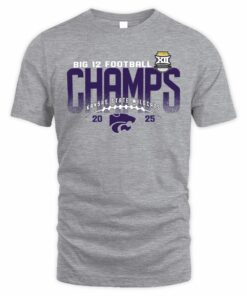 Kansas State Wildcats Conference Title 2025 Big 12 Champions T-Shirt