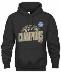 Official Wake Forest Demon Deacons 2025 ACC Champions Logo Football Hoodie