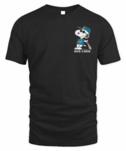 Dodgers Back 2 Back World Series Champions Snoopy T-Shirt