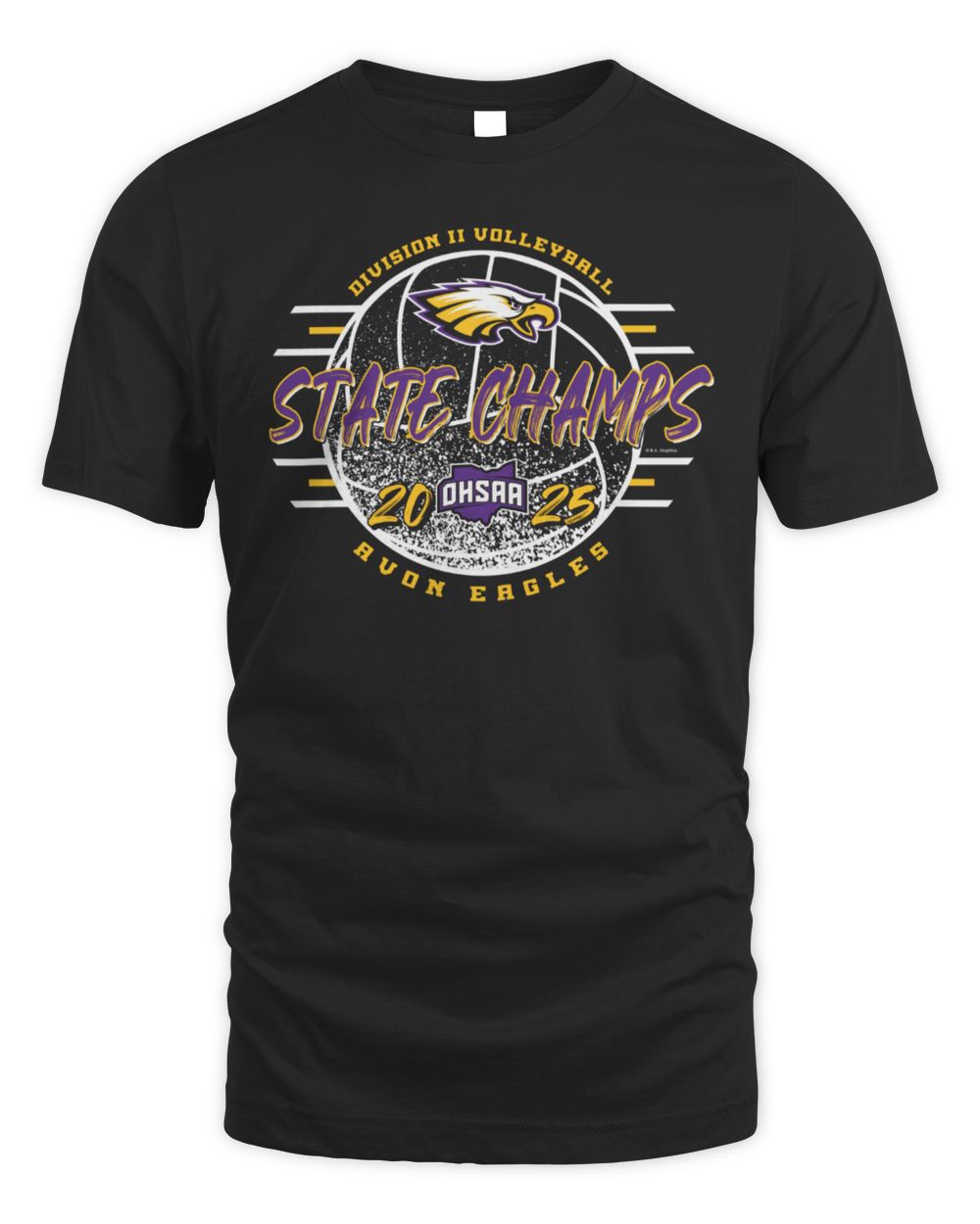 State Champions 2025 OHSAA Volleyball Avon Eagles Division II Tee