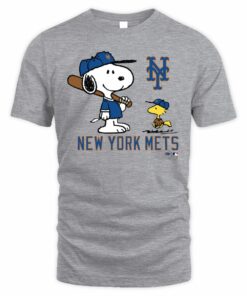 New York Mets Snoopy Peanuts Baseball Character Shirt
