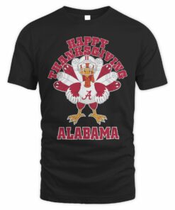 Alabama Crimson Tide Happy Thanksgiving Turkey T-Shirt