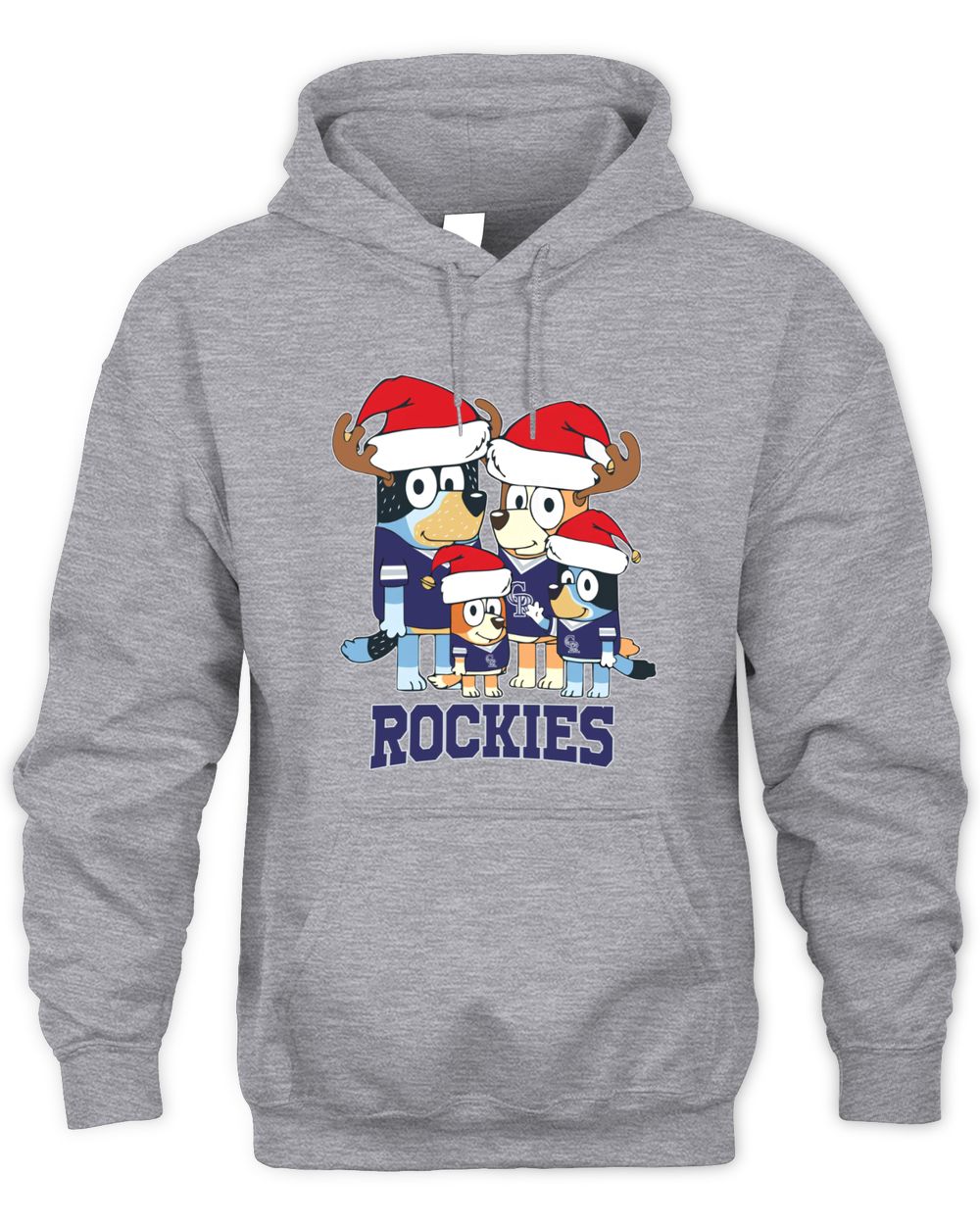 Colorado Rockies Family Christmas Santa Hat Cute Baseball Hoodie