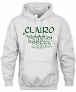 Clairo Merch Charm Trumpet Fest Tee White Hoodie