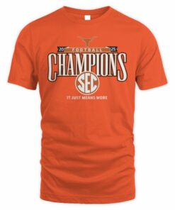 SEC Champions 2025 Texas Longhorns Football Graphic T-Shirt
