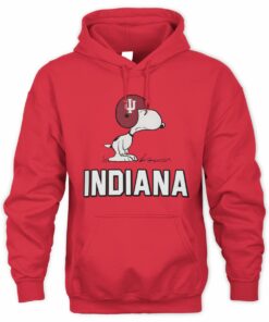 Peanuts Snoopy Indiana Hoosiers Football Mascot Hoodie