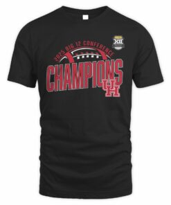 Houston Cougars 2025 Big 12 Football Champions Locker Room T-Shirt