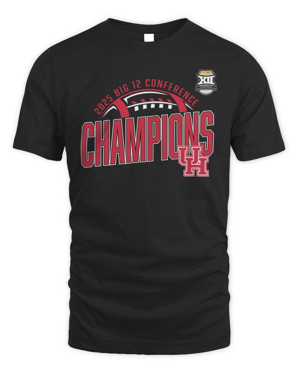 Houston Cougars 2025 Big 12 Football Champions Locker Room T-Shirt