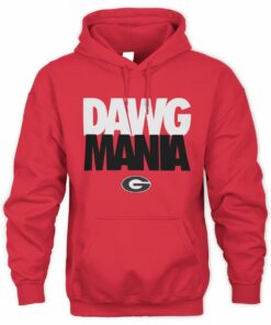 Men's Red Georgia Bulldogs Campus Local Madness Sweatshirt Hoodie