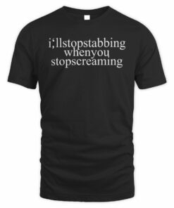 Chiodos Shop I'll Stop Stabbing Black T-Shirt
