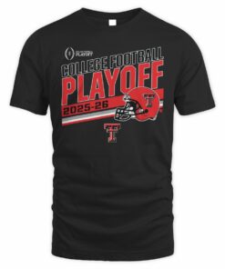 Texas TTexas Tech Football 2025 CFP Stripe T Shirtech Football: 2025 CFP Stripe