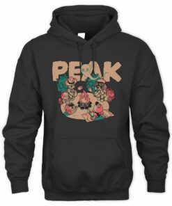 Peak Merch Happy Campers Black Hoodie